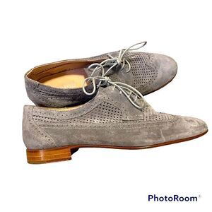 Pertini gray suede loafers